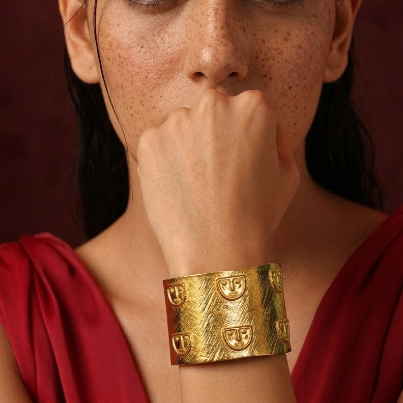 Jharokha Symbolic Cuff Bangle