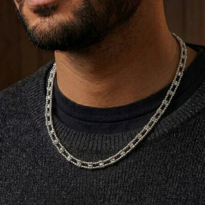 Dungeon Link Necklace Silver