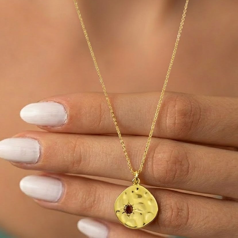 Ruby Sunbeam Necklace (July)
