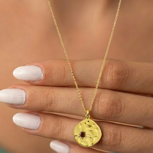 Ruby Sunbeam Necklace (July)