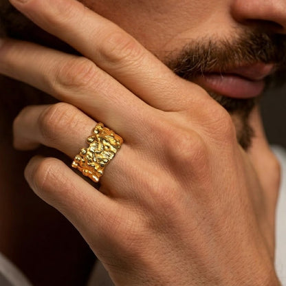 Rajwarha Crinkle Unisex Ring