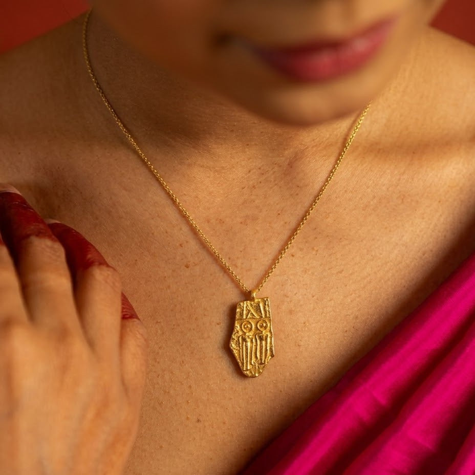 Hastakshar 92.5 Sterling Silver Pendant Necklace